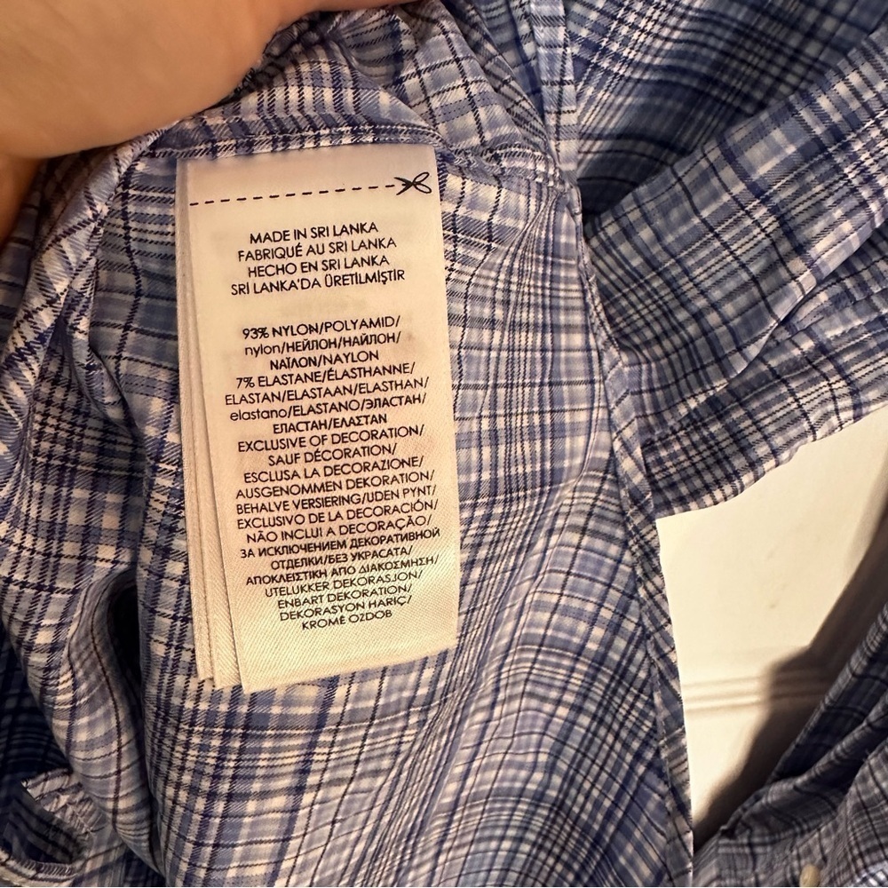 NWT Ralph Lauren XXL Performance Check Preppy Button Down Dress Shirt Stretch - Picture 11 of 14